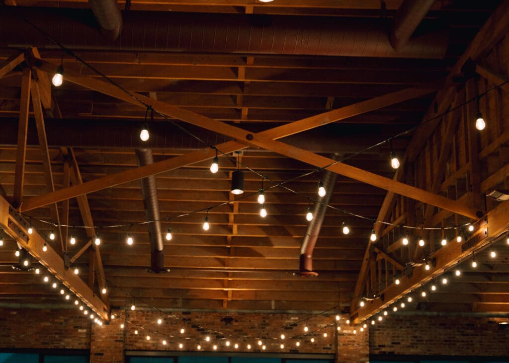 ceiling lights at the Historic 1625 in downtown Tacoma 
