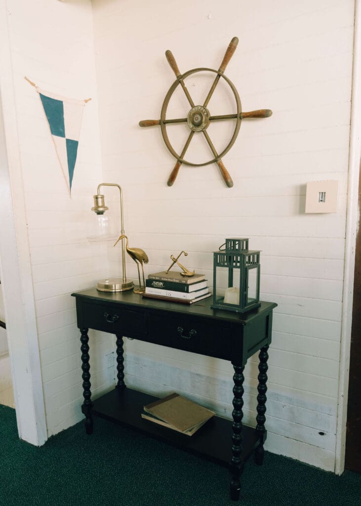 nautical themed decor on the MV Skansonia in the Puget Sound